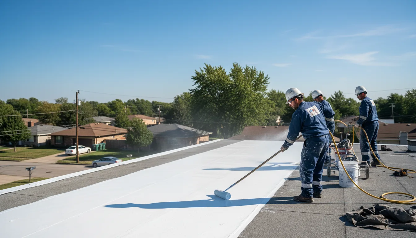 Commercial roof coating in Ludlow, MA near me